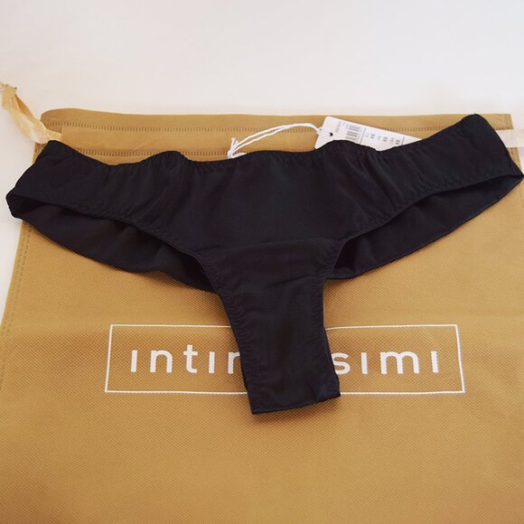 Intimissimi Silk Briefs in Black - Picture 10 of 12
